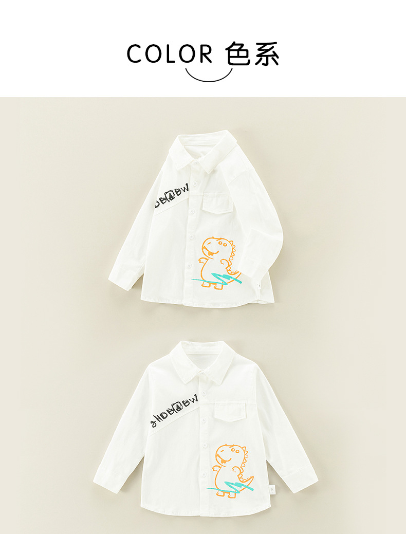 Рубашка для мальчиков осенью, новая одежда для детей с длинными рукавами, кофточка с детскими динозаврами, осенняя блузка для детей pic 11