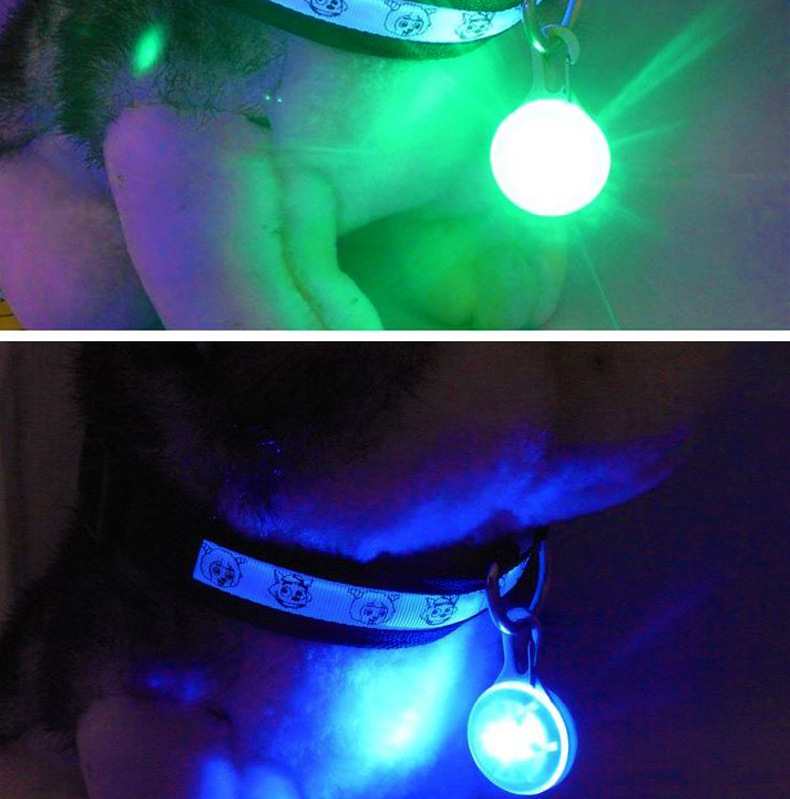 宠物LED发光吊坠狗狗挂牌夜光防丢失灯大中小型犬狗闪光项圈吊坠详情10