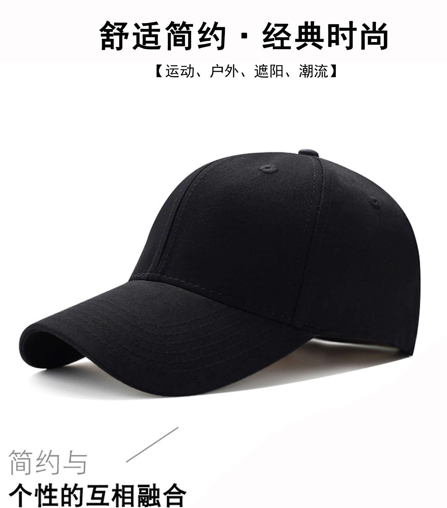 Customized logo wholesale of pure cotton baseball caps for women in spring and summer, custom-made embroidered baseball caps for men in small quantities pic 7