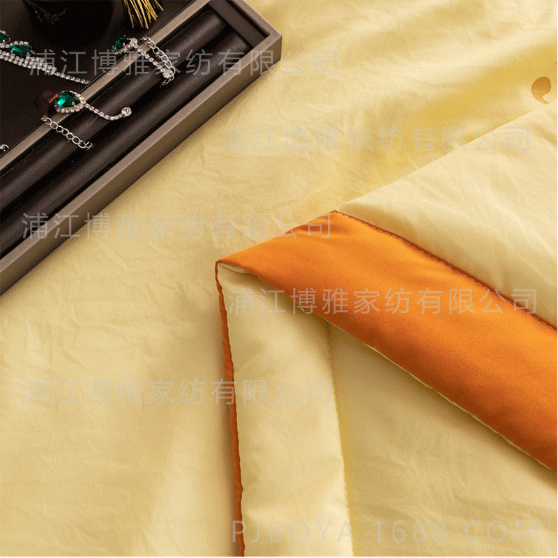 New modern and simple solid-color soybean fiber summer cooling quilts, washed cotton quilts, gift single and double air-conditioned quilts wholesale pic 14