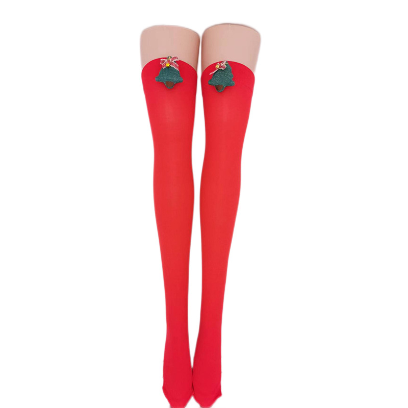 Suministro de fábrica calcetines de navidad ropa de fiesta accesorios calcetines de navidad sobre la rodilla medias de arco pic 18
