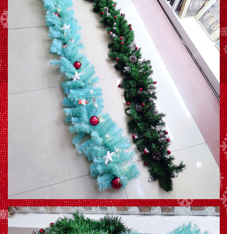2.7-meter Christmas decorative rattan, encrypted luxury Christmas ornaments, rattan hanging ornaments for hotels, shopping malls and bars pic 52