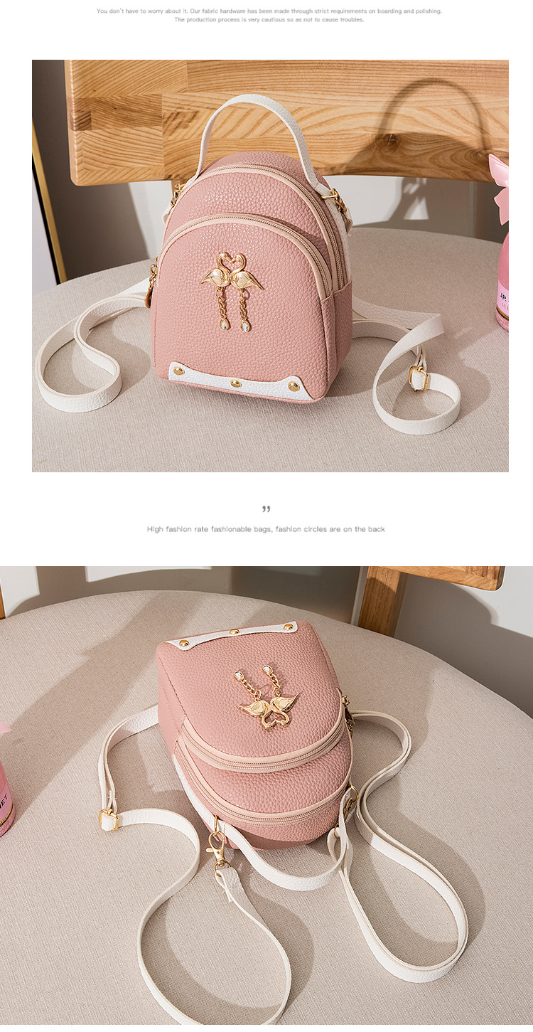 女士 撞色骨条大荔枝纹天鹅小背包 2020夏韩版新品斜挎单肩手机包详情21