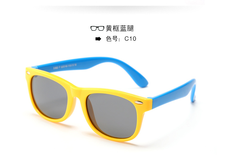 Nuevos niños gafas de sol polarizadas moda niños niñas personalidad cartoon rice booking baby shores wholesale pic 27