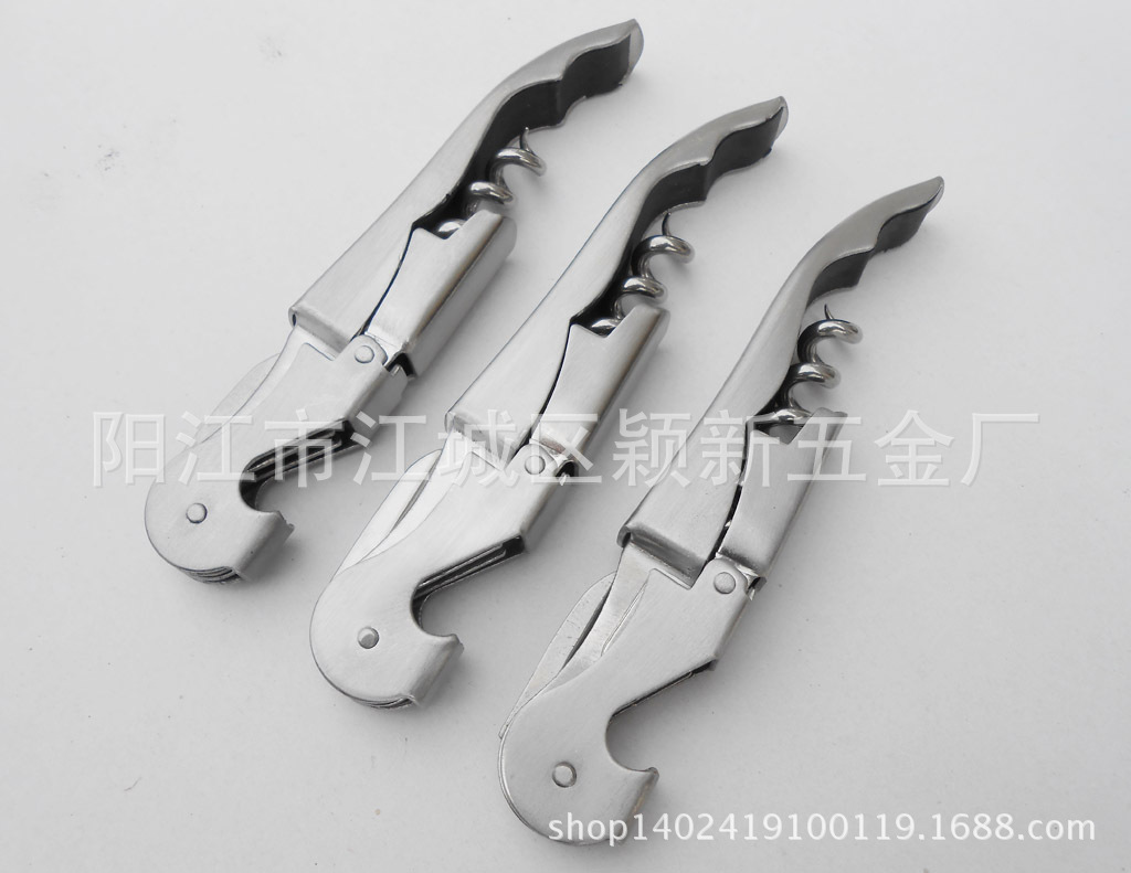 All-steel bottle openers for wine and red wine, multi-functional wine knives for the kitchen, and stainless steel wine openers in stock pic 4