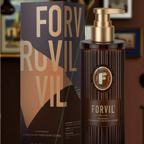 FORVIL Windsor Forest Ginger Root Large Brown Bottle Shampoo 520ml Shampoo Schwarzkopf recommended Bag Portable Family Set for Personal care pic 1