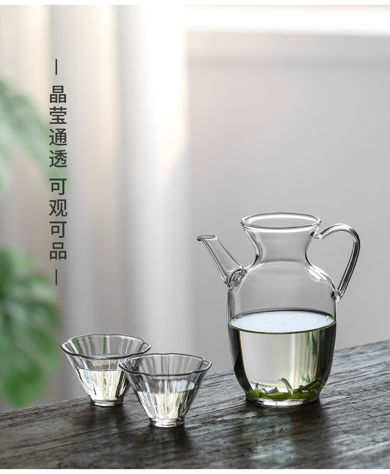 爆款仿宋茶壶自带过滤绿茶壶耐热玻璃加厚小青柑茶壶可明火加热壶详情7