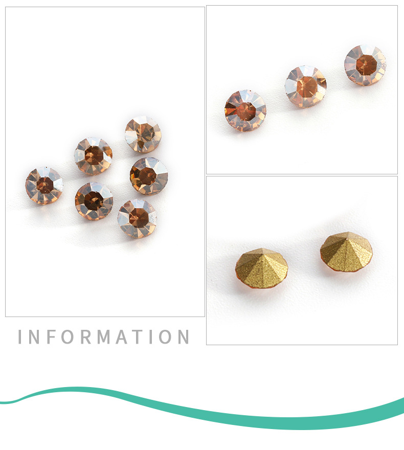 Factory wholesale of Guomao A diamond, round glass diamond, clothing, sticker diamond accessories, diy nail ornaments pic 13