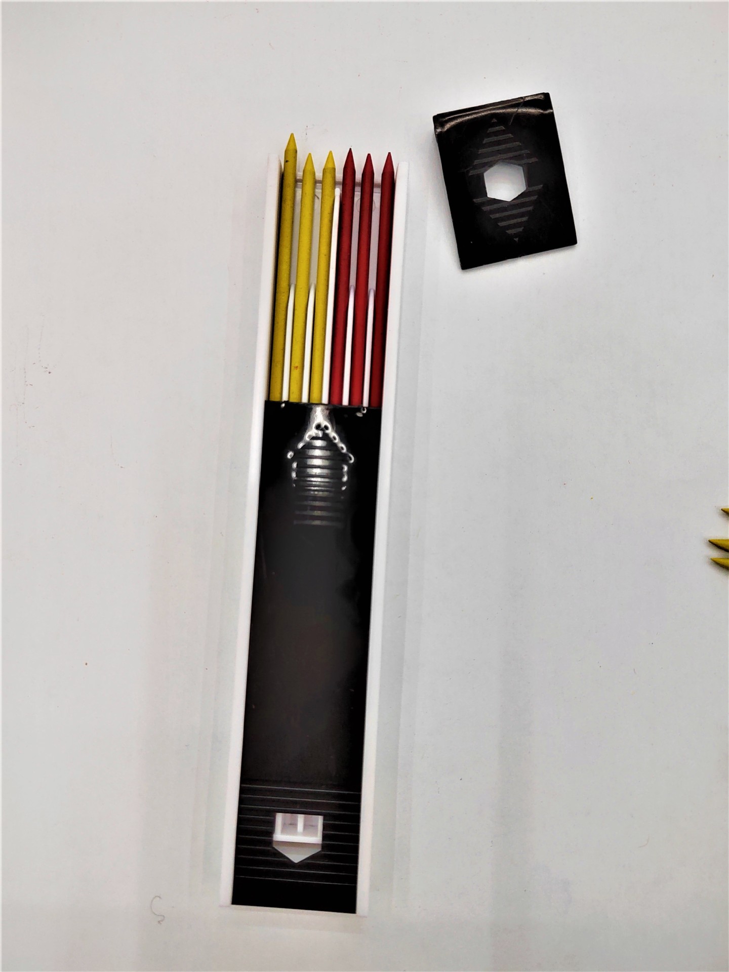 Cross-border deep hole woodworking pencil special marking and line drawing pen, 2.8mm engineering pen, 4-color pen barrel lead core pic 34