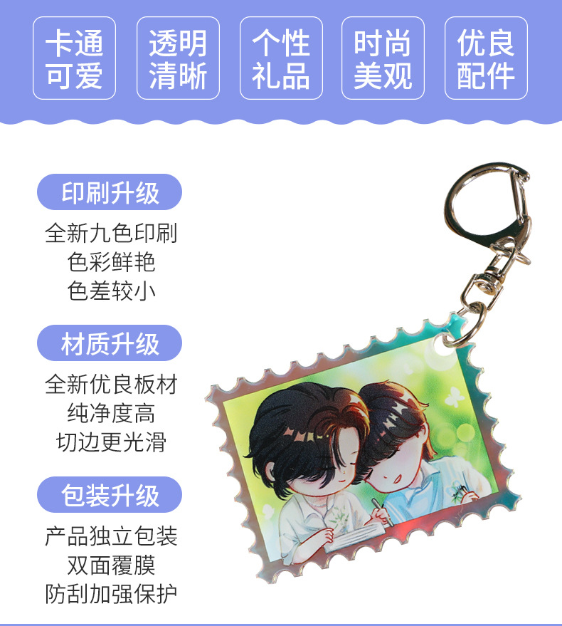 亚克力立牌定做桌面摇摇乐立牌摆件动漫卡通周边亚克力钥匙扣定制详情3