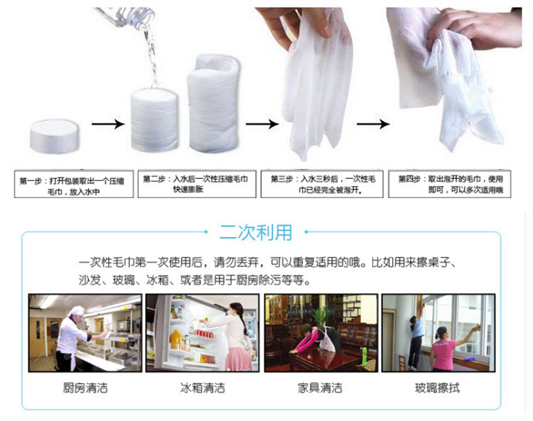 筒装毛巾一次性压缩洁面巾10粒装 管子毛巾户外洗脸巾化妆巾便携式旅行装 滤芯清洁更卫生详情12
