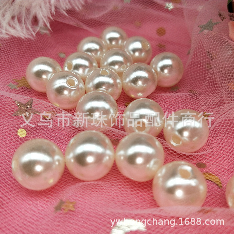abs imitation pearl round beads with straight holes, no holes, flat bottom, semi-circular, 3mm-40mm imitation pearl DIY accessories pic 7