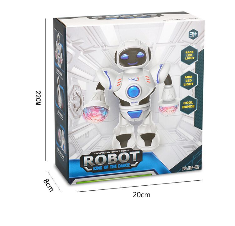 跨境儿童电动机器人 LED灯光音乐炫舞太空机器人玩具详情12