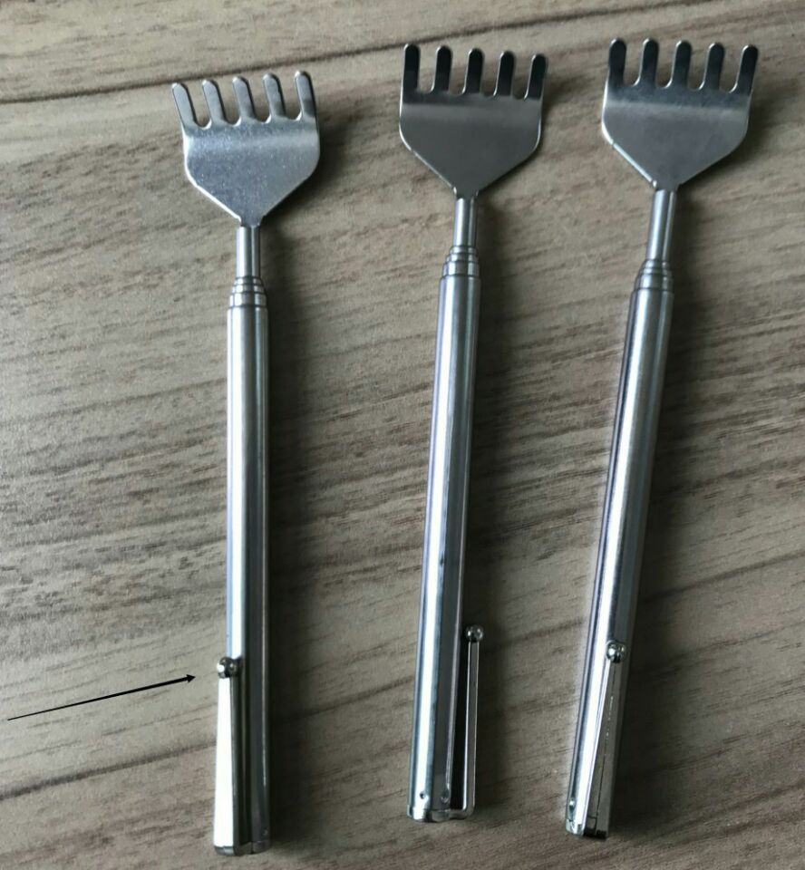 All-steel handle five-section, no need to ask for help, stainless steel itch-scratching rake, telescopic itch-scratching, elderly joy, filial son hand scratch-back device wholesale pic 7