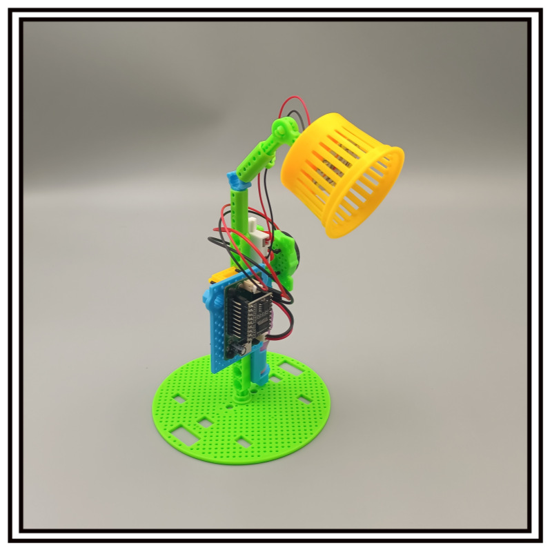 Programmable desk lamp, intelligent voice recognition, graphical programming kit, DIY technology small project, AI maker education pic 2