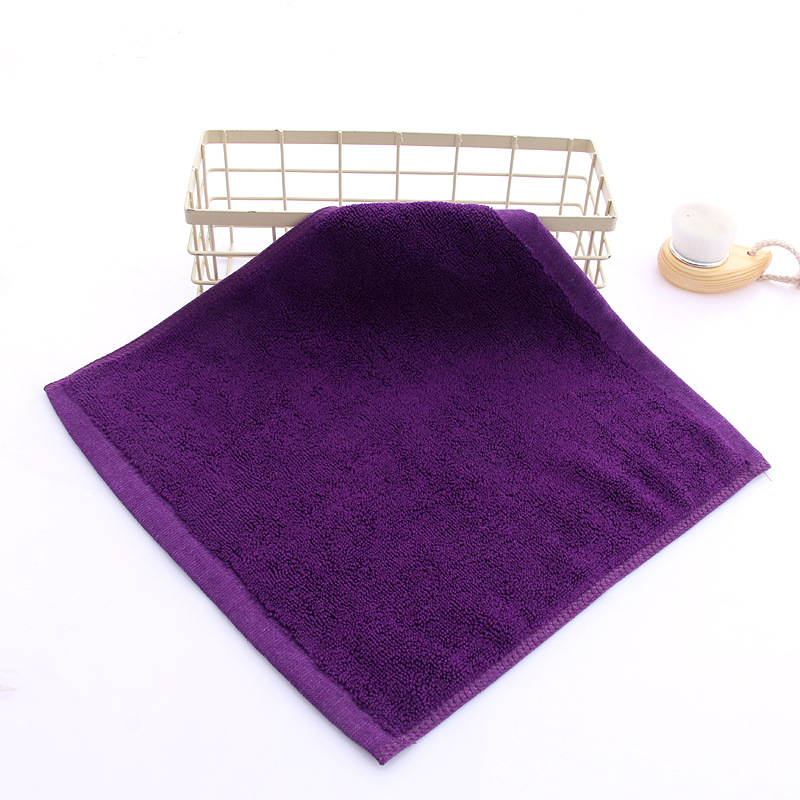 Wholesale pure cotton small square towels 4D kitchen management classification Plain towels thickened absorbent hand towels with digital embroidered LOGO pic 7