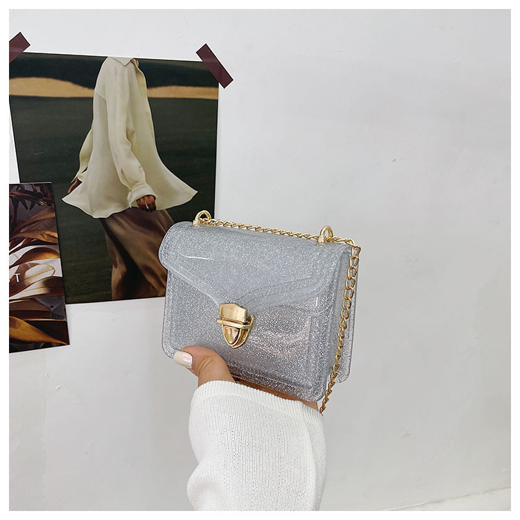 2021夏季新款PVC果冻包mini时尚花边小方包化妆包单肩斜挎ins女包详情59