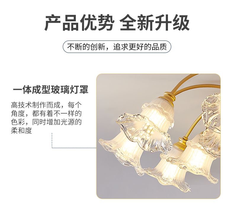 新款欧式客厅吊灯轻奢水晶灯美式大厅客厅灯家用简约餐厅卧室灯具详情4