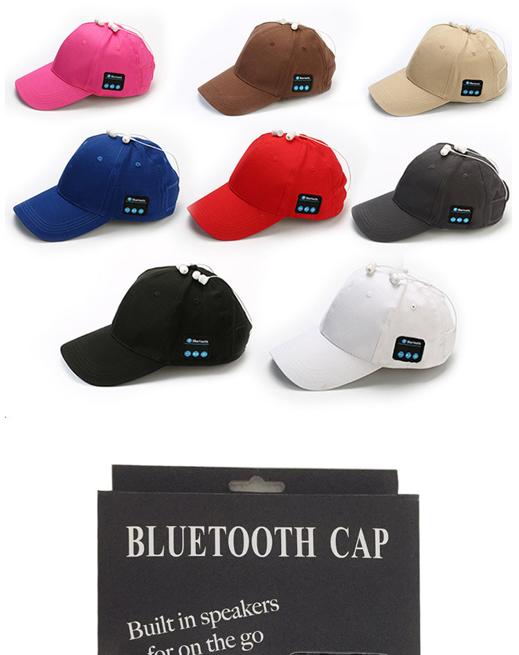 Wholesale personalized baseball caps, headphone caps, audio caps, unisex Bluetooth music headphones and baseball caps from the manufacturer pic 2