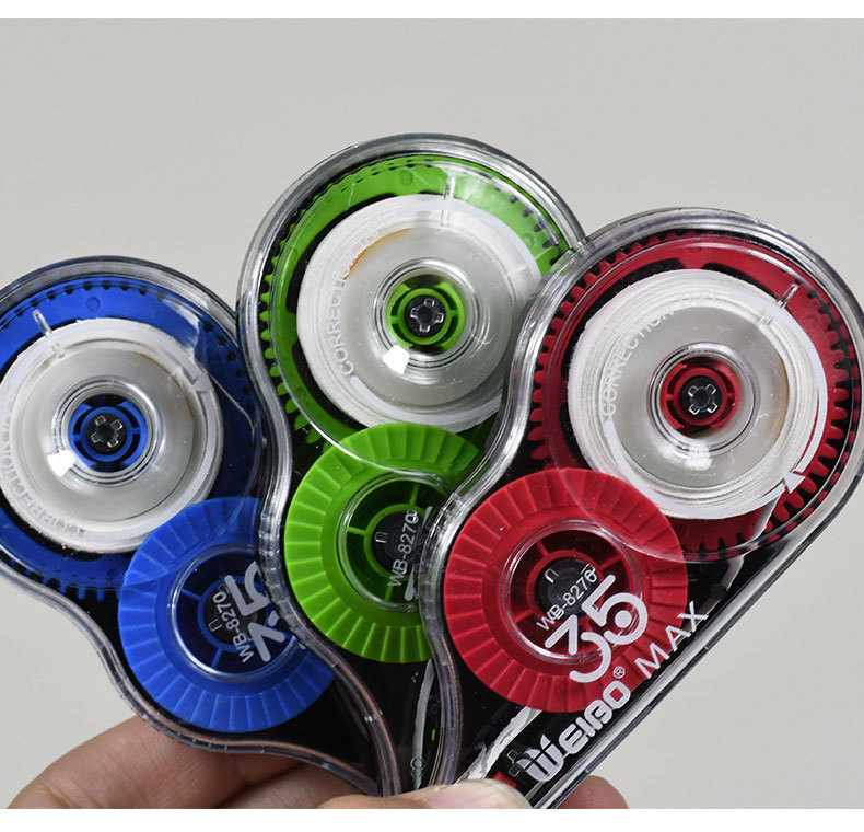Wholesale of large-capacity and cost-effective 3-piece office stationery correction tape sets for students during decoration pic 14