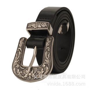 欧美元素朋克街舞腿环脚环双排吊袜带吊靴带爱心铆钉皮质批发详情3