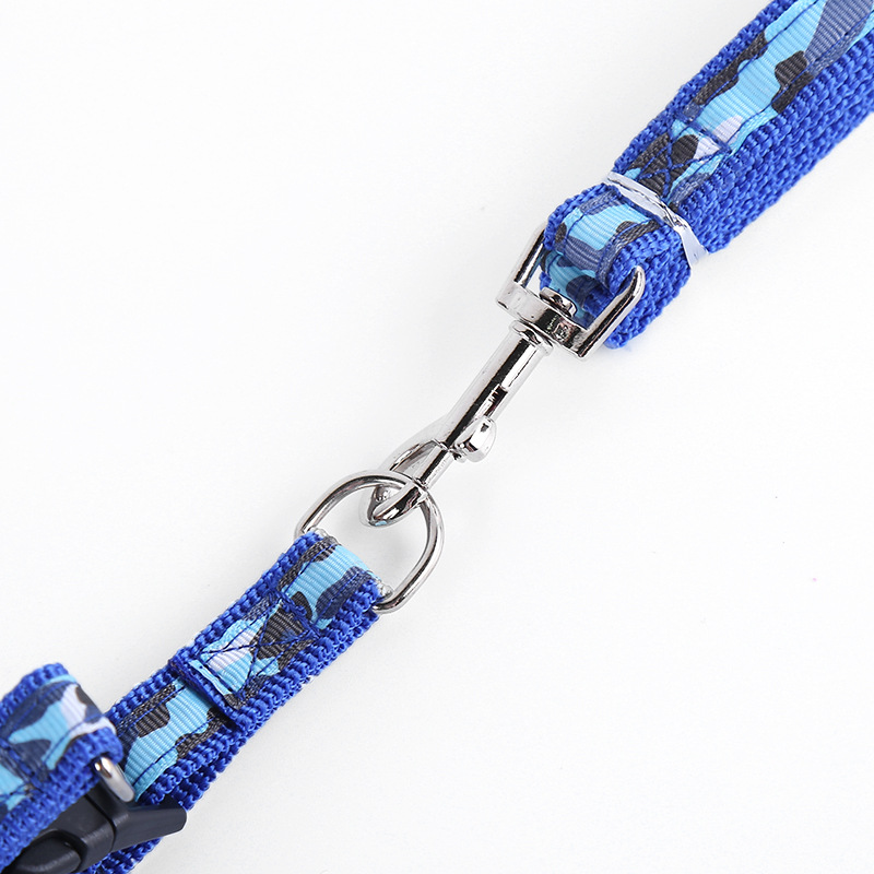 Camouflage dog leash, chest and back strap, comfortable and breathable, strong and durable dog chain manufacturer wholesale pic 12