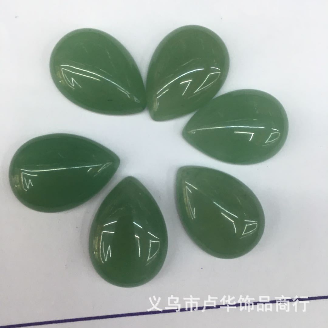 Cross-border direct sales of new Dongling jade water drop ring face, European and American fashionable agate rough stone semi-precious stone wholesale accessories, natural stone jewelry, natural stone ring face, natural stone jewelry pic 5