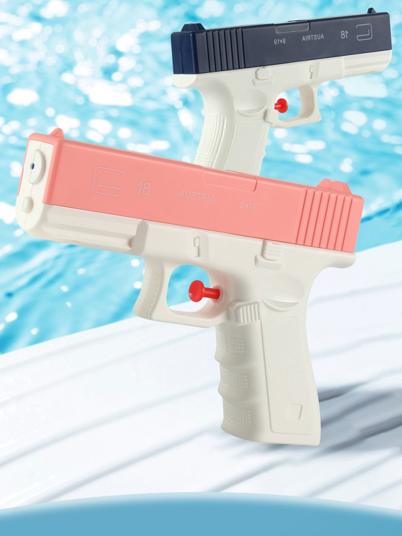 儿童连发无限水容量高速手动强劲动力水枪格洛克手动连发水枪型玩具详情2