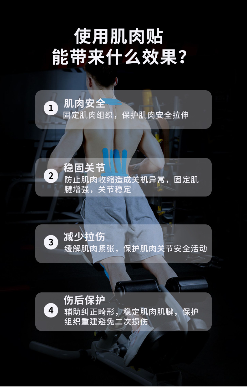 7.5cm运动高弹性自粘绷带护膝胶布护指护腕胶带防护绑带缠绕护踝详情5