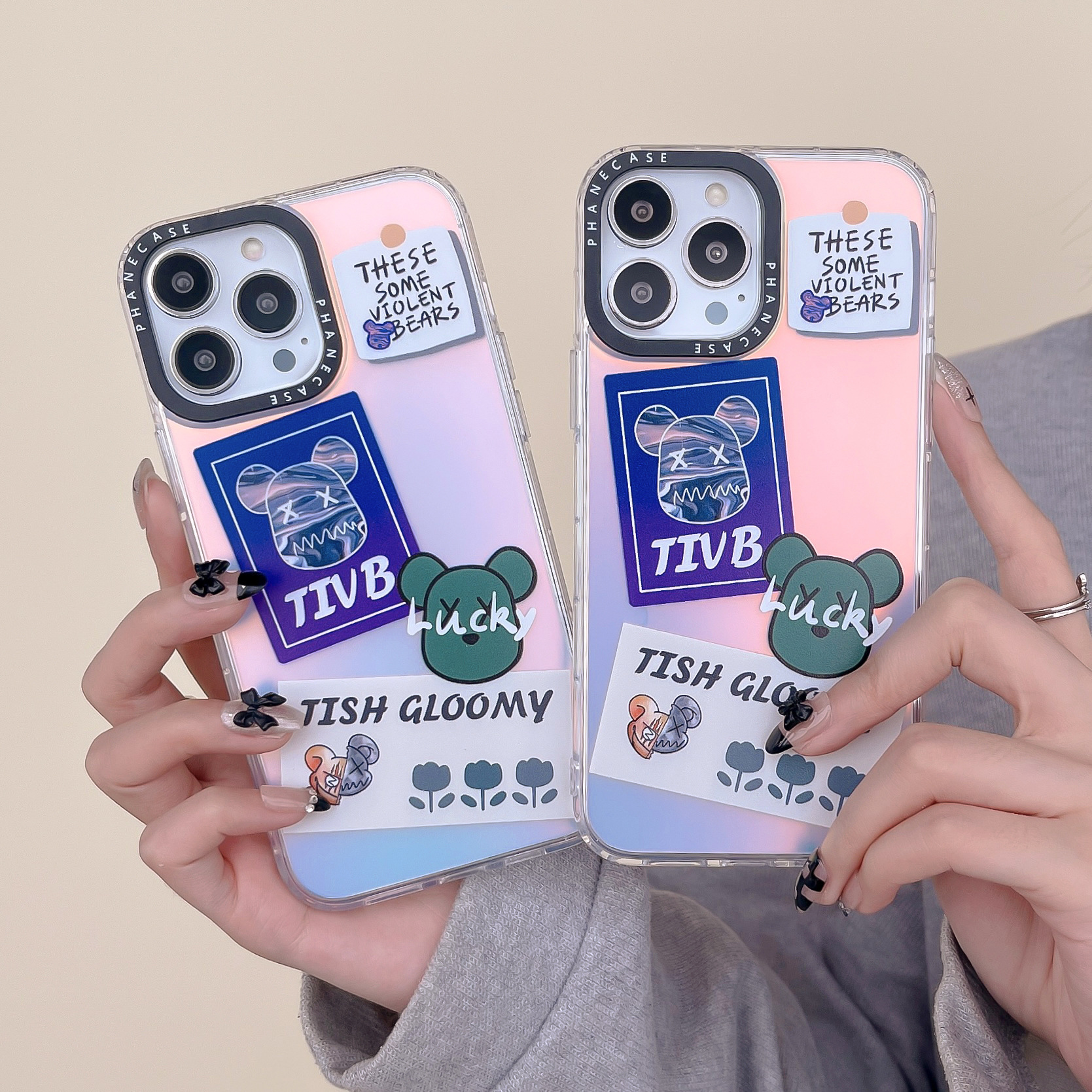 Laser Cartoon 14 is suitable for iPhone14Promax and iPhone 13Pro phone cases. 12 Personalized and 11 shockproof XSMAX pic 6