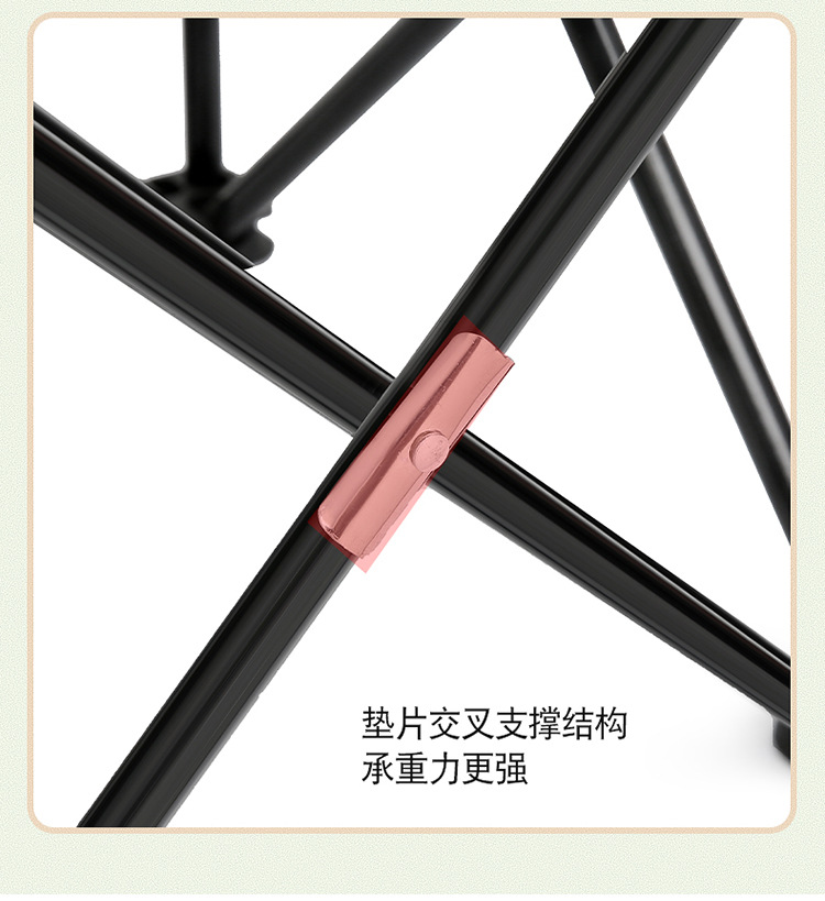 Temande outdoor folding chair, field sketching, fishing stool, portable barbecue, family camping, Oxford Cloth folding chair pic 7