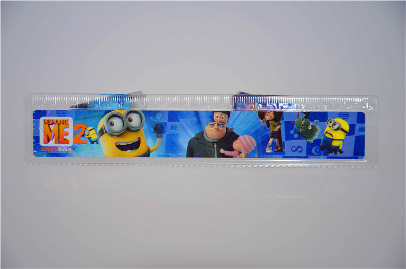 Wholesale plastic rulers, colorful cartoon small straight rulers, cute animals, 15 cm plastic rulers available for sample pic 31