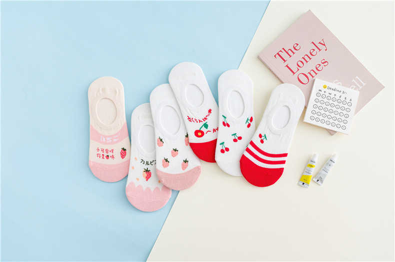 新款女隐形春夏女士袜子纯色防掉跟隐形袜点胶空调袜室内袜脚底袜详情48