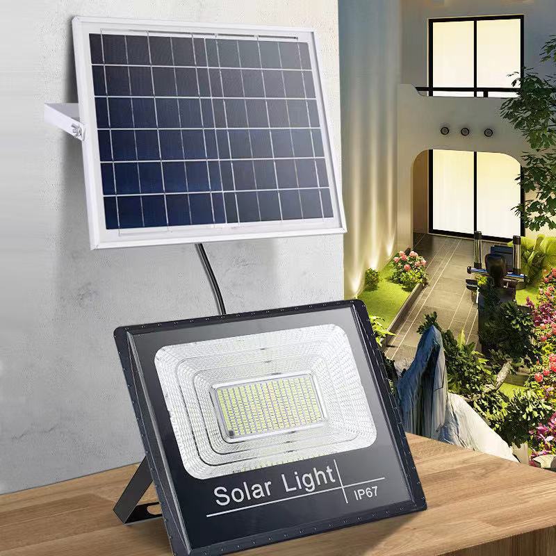 Rechargeable solar floodlight waterproof outdoor courtyard human-sensing portable automatic floodlight sensing landscape light pic 4