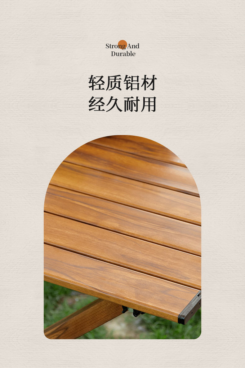 Wholesale of outdoor folding tables, chairs, folding stools, portable chairs, Kemite chairs, picnic and camping egg roll table sets from the source pic 6