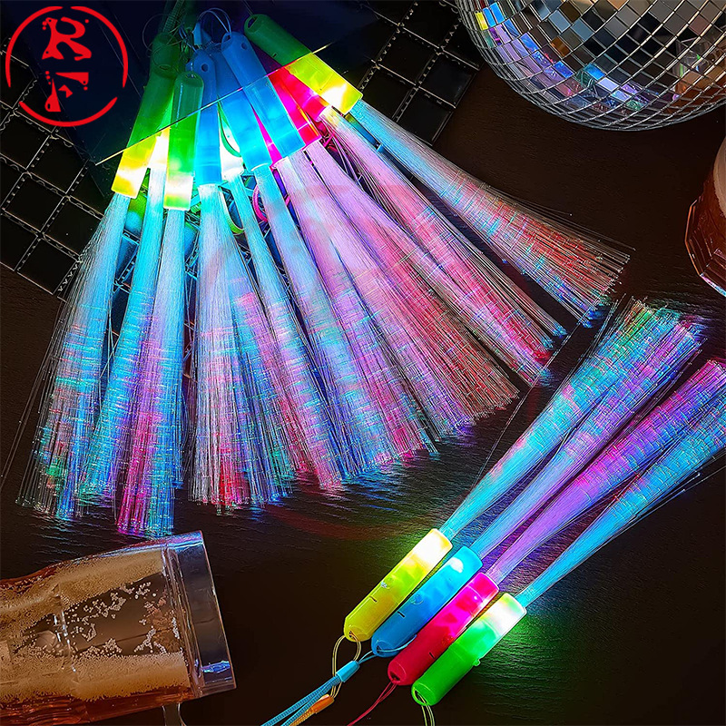 Colored optical fiber fluorescent sticks, led bars, festival parties, wedding props, concert led light-emitting optical fiber sticks pic 7