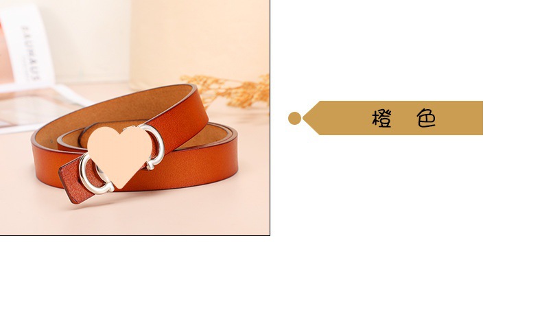 腰带女仿古真皮平滑扣复古时尚腰带女百搭装饰牛仔裤高级皮带女士详情5