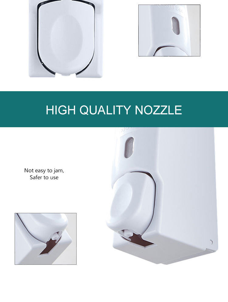 ABS plastic foam soap dispenser, manual foam soap dispenser, wall-mounted hotel foam dispenser, 600ML foam pic 38