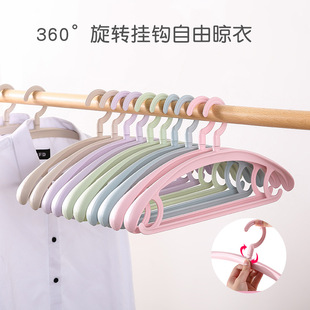 防滑浸塑衣架宿舍晒衣成人晾衣架家用加粗衣撑无痕衣挂批发衣服架详情6