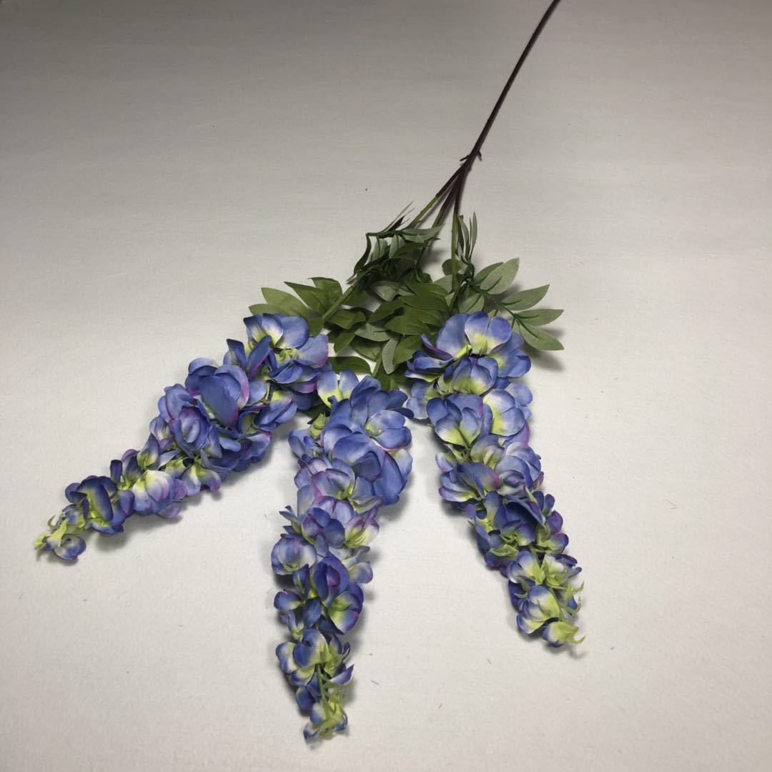 110CM simulated wisteria flower, simulated bean flower branch, bean flower strip, simulated wisteria hanging, simulated bean flower branch, wisteria strip pic 19