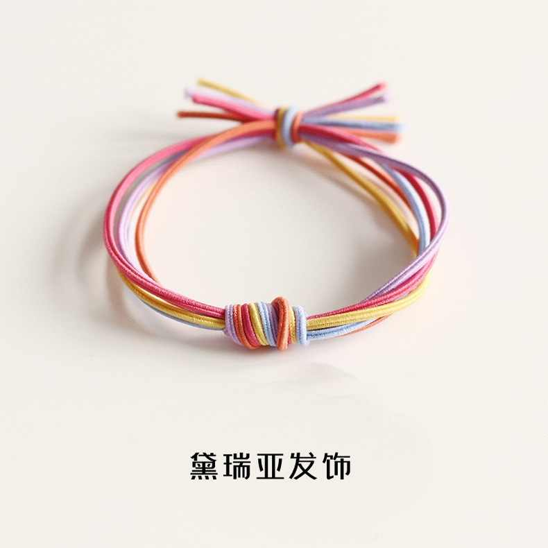 Basic hand-tied hair bands, hair ties, headwear, fairy forest style super fairy headwear, female Internet celebrity Instagram simple leather band pic 11