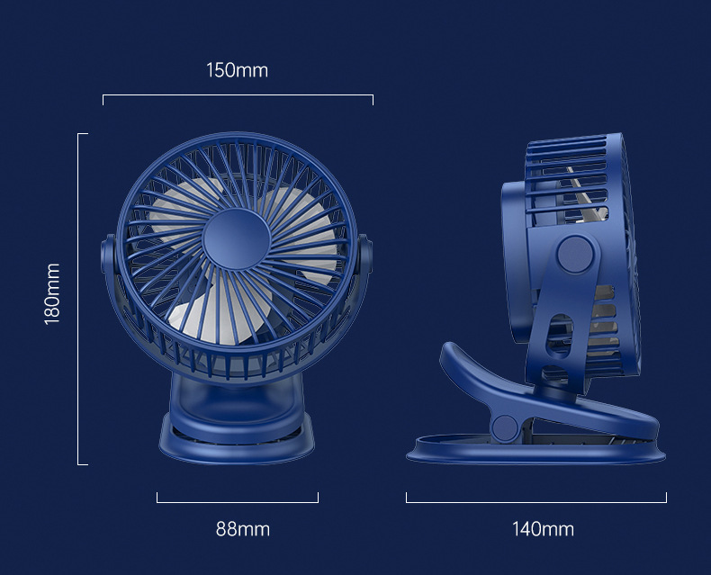 USB多功能夹扇宿舍便携可壁挂静音大风力办公室家用桌面台式风扇详情22