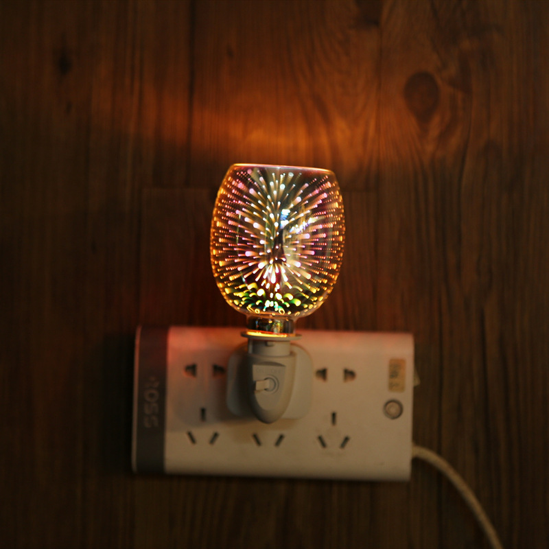 厂家定制3D融蜡灯创意家用无火香薰灯插电扩香气氛小夜灯烛台详情9