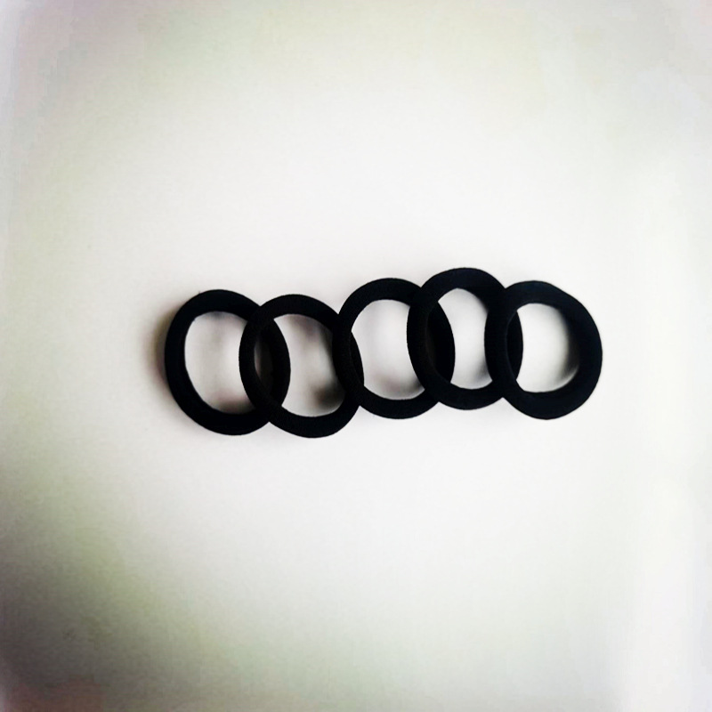 Black high-elasticity seamless towel hair band bestseller, no damage to hair, basic rubber band hair tie, ladies and children pic 7