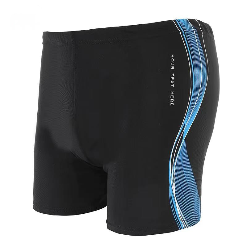 男士泳裤平角宽松游泳裤加大泳裤沙滩泡温泉时尚印花泳裤批发详情8