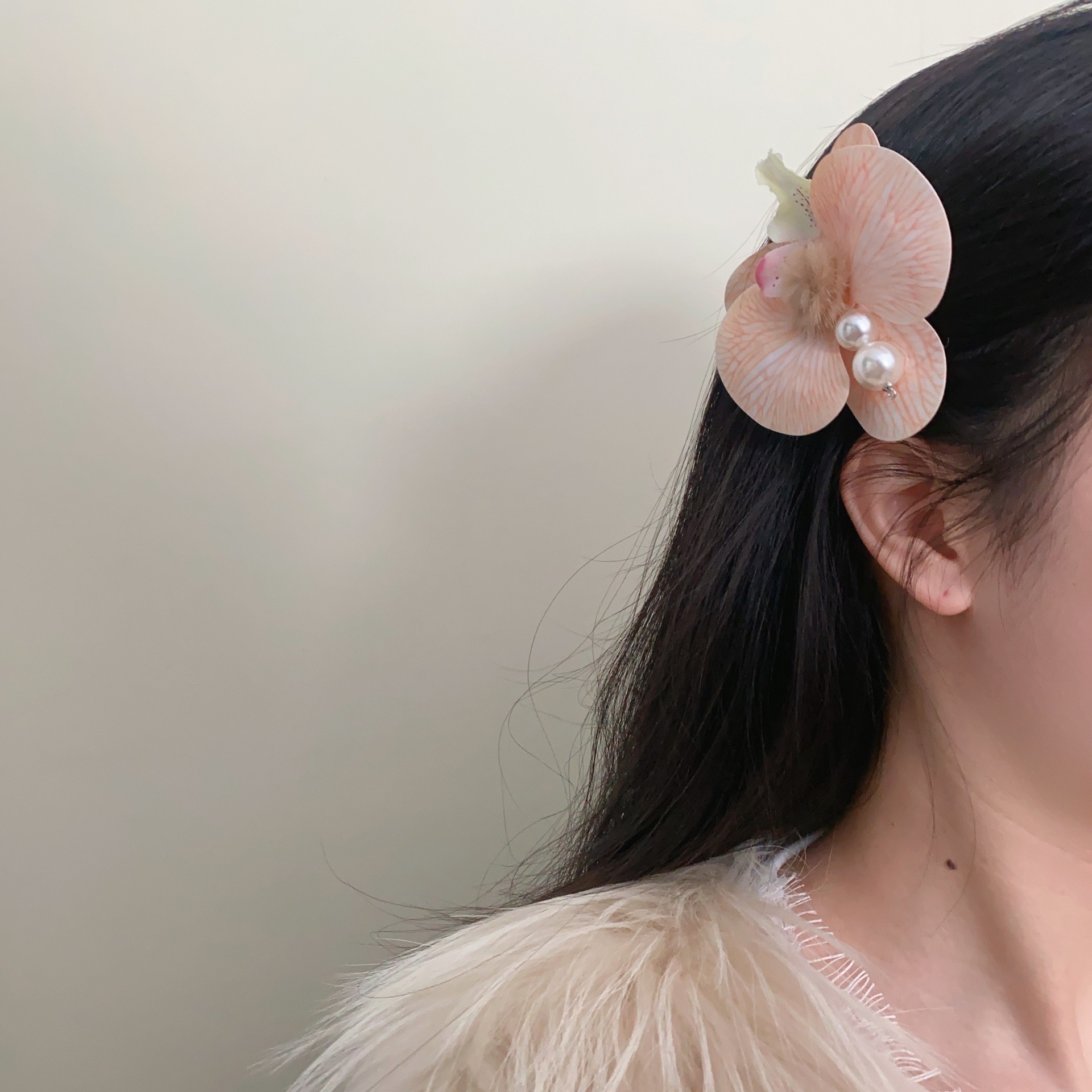 Super fairy-like simulation flower butterfly flower tassel grab clip, sweet and feminine style, unique and exquisite hair clip, ins versatile hair accessory trend pic 18