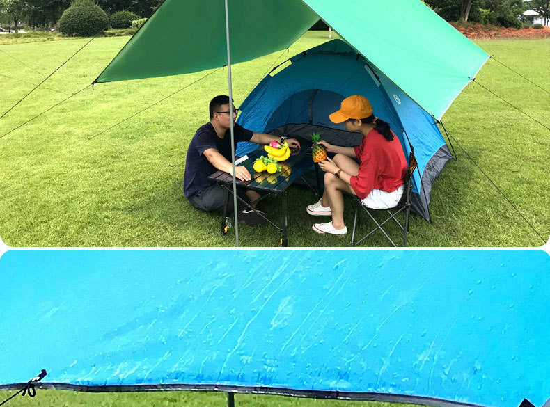 Tianshan Camel outdoor canopy camping portable multi-color silver-coated canopy, outdoor multi-person picnic sunshade canopy tent pic 8