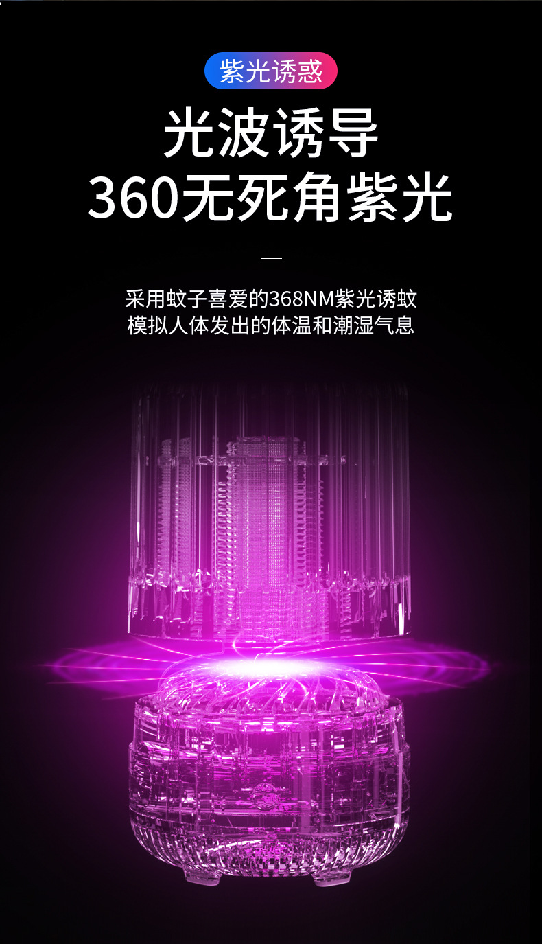 The new Mosquito Doctor mosquito repellent lamp is a usb rechargeable ultra-quiet household mosquito repellent lamp that uses electric shock inhalation light waves to attract mosquitoes pic 8