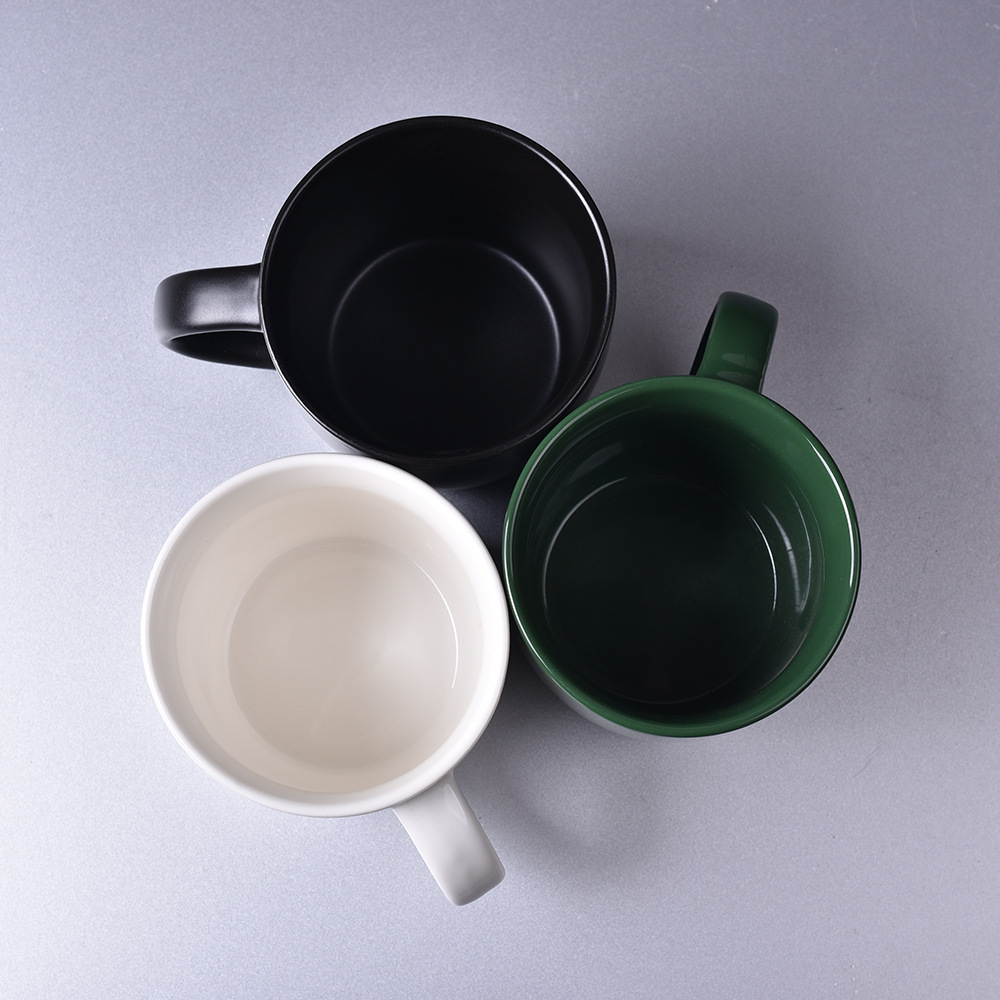 陶瓷咖啡杯欧式简约纯色杯子 早餐茶杯水杯办公杯马克杯 厂家批发详情6