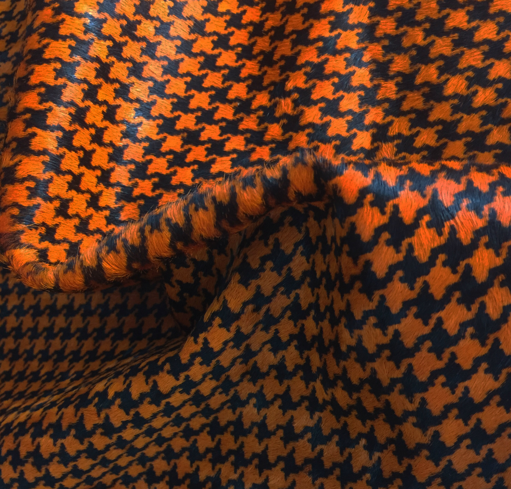 Yiwu genuine horsehair, genuine cowhide, printed horsehair, thousand-bird pattern horsehair, colored horsehair pic 3